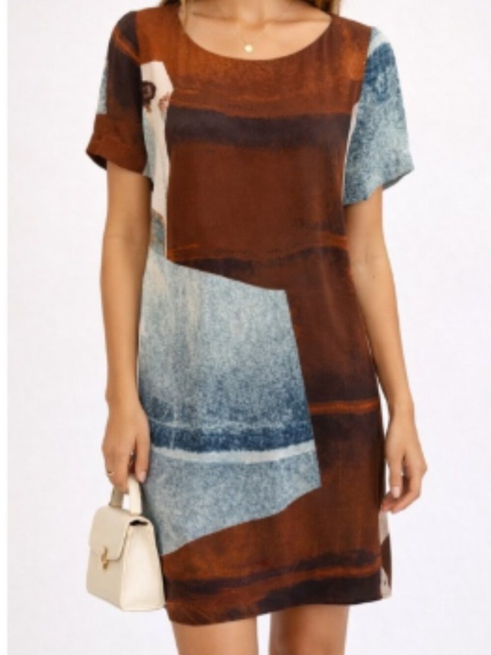 🌹NWOT! 🌹ZARA Silk Abstract Shift Dress